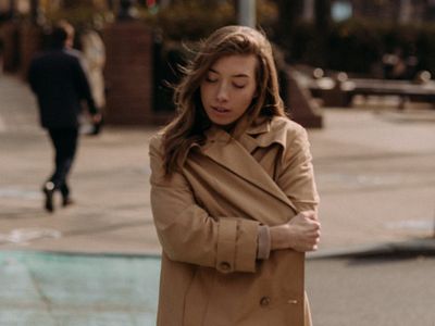 A pair of closed eyes in a calm expression